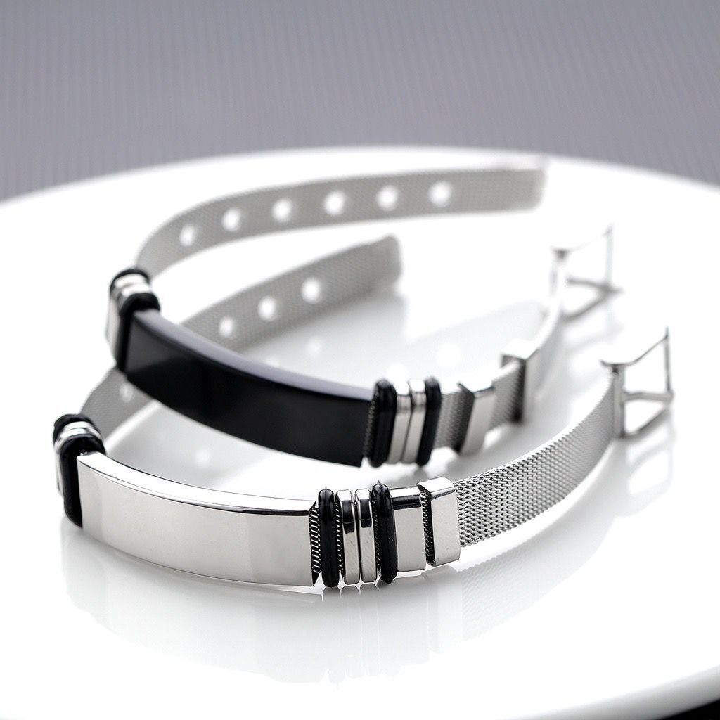Men's Premium Bracelet Titanium Steel Adjustable Bracelet for Birthday Steel view 3