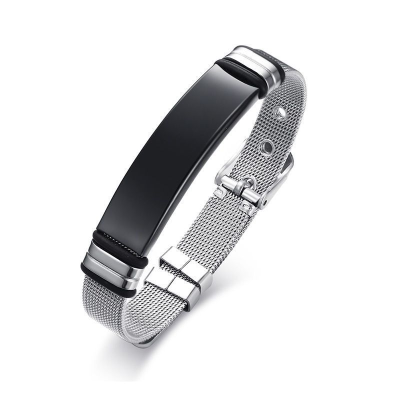 Men's Premium Bracelet Titanium Steel Adjustable Bracelet for Birthday Steel view 5