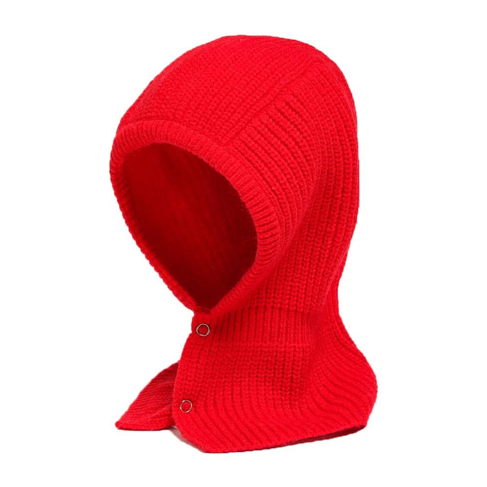 Warm Hooded Scarf Hat for Women Men Integrated Ear Protection Windproof Cap