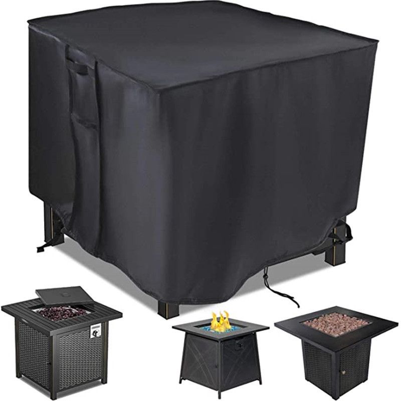 Square Fire Pit Cover Heavy Duty Waterproof Fire Table Cover view 2