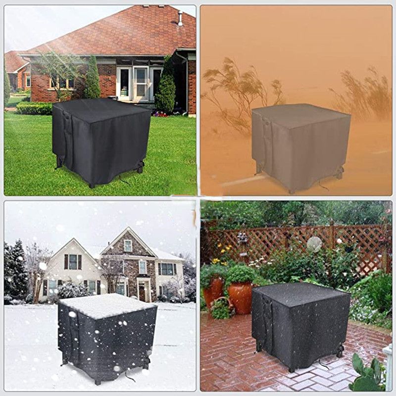 Square Fire Pit Cover Heavy Duty Waterproof Fire Table Cover view 3