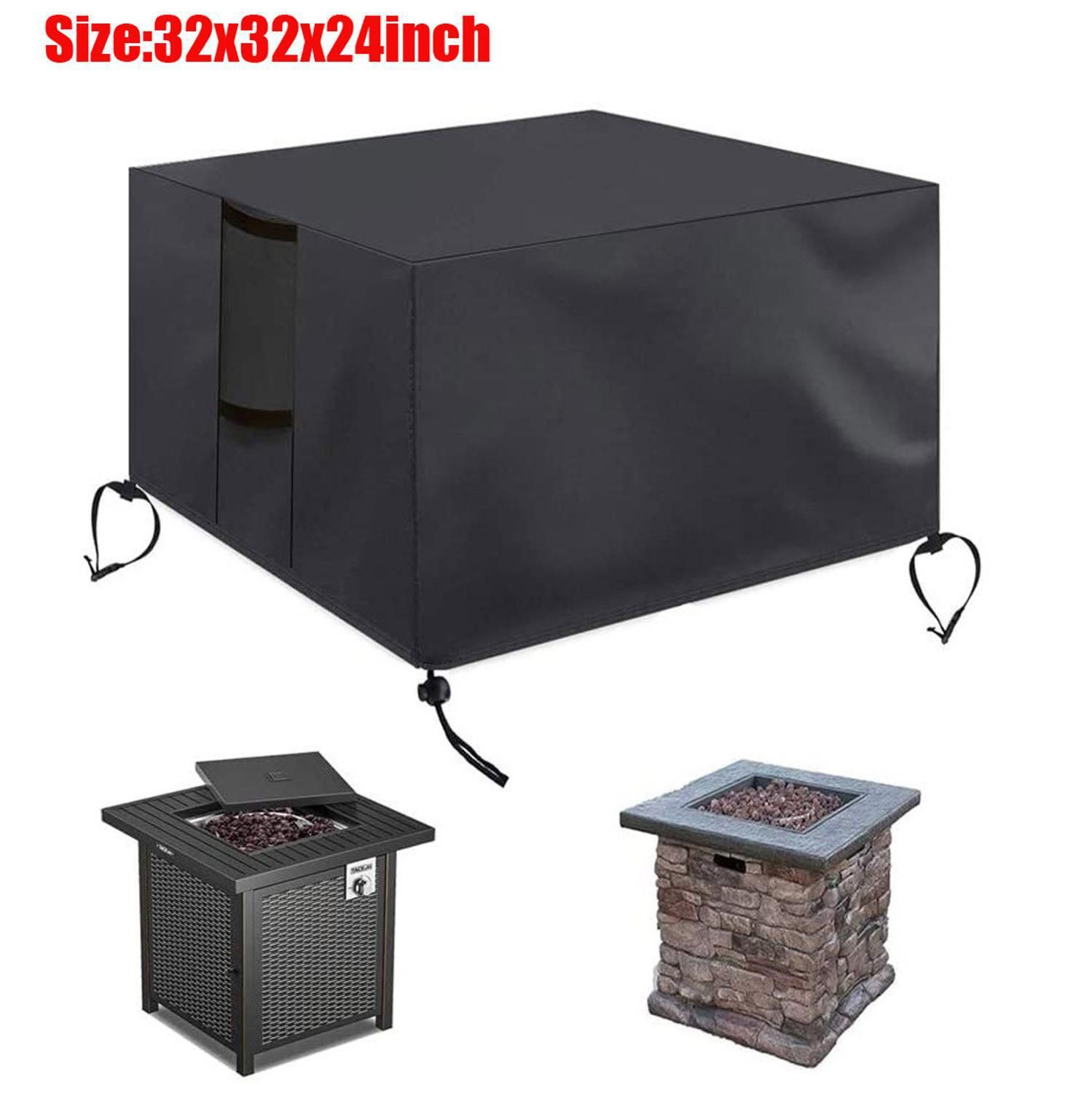 Square Fire Pit Cover Heavy Duty Waterproof Fire Table Cover view 5