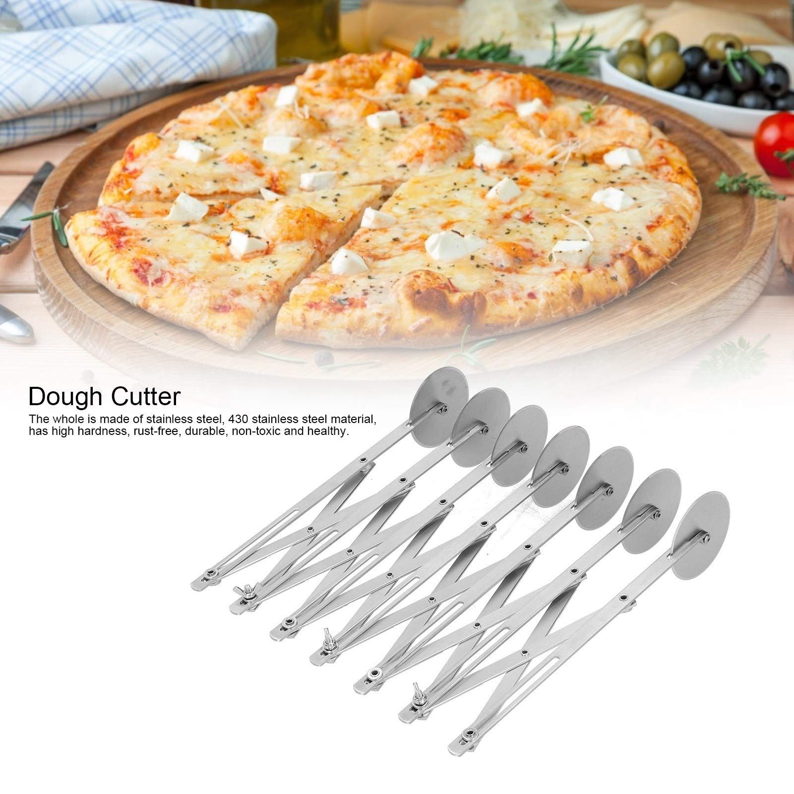 Wheel Dough Divider Adjustable Arm Rust‑Free High Hardness Stainless Steel view 5