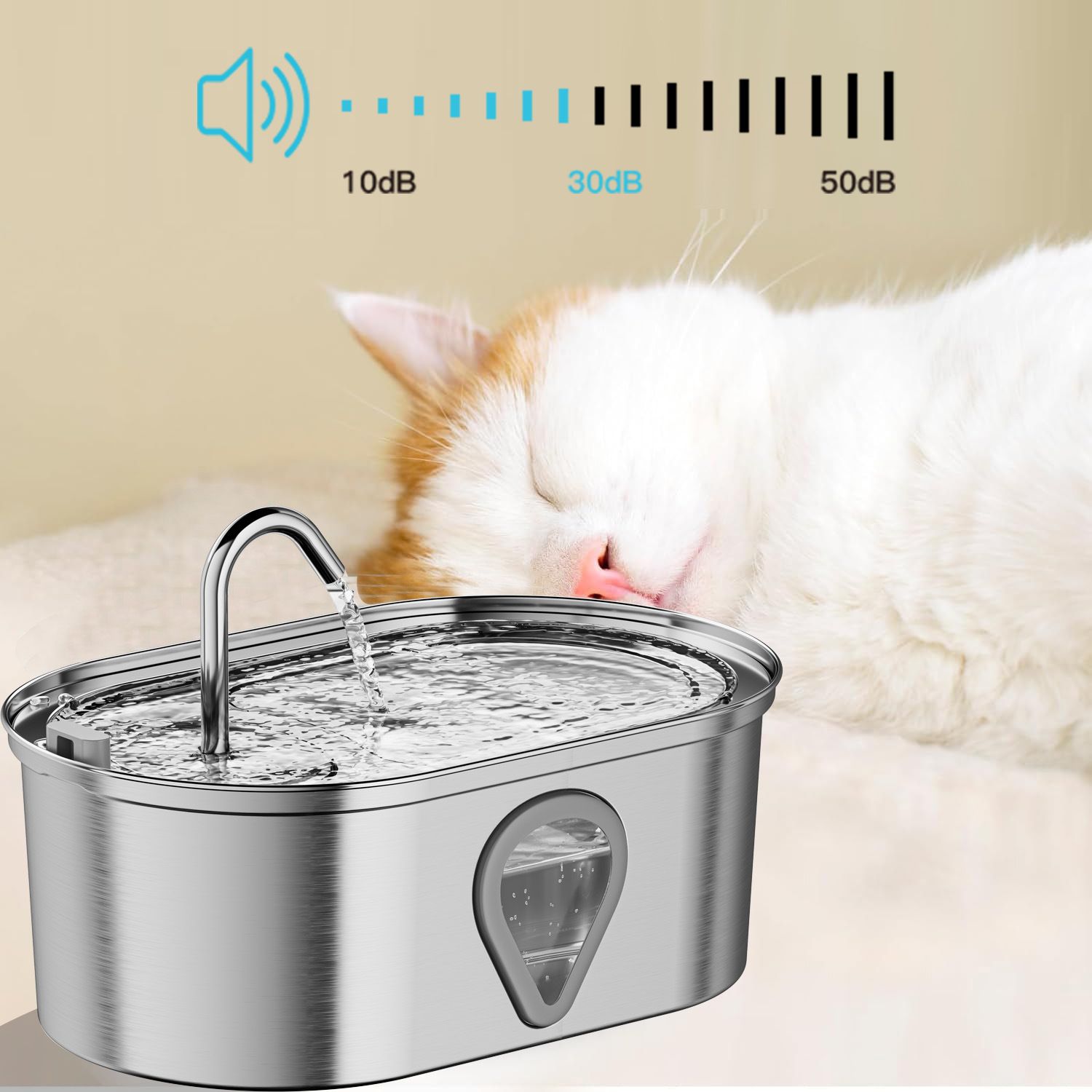 Large Capacity Automatic Stainless Steel Pet Water Dispenser view 3