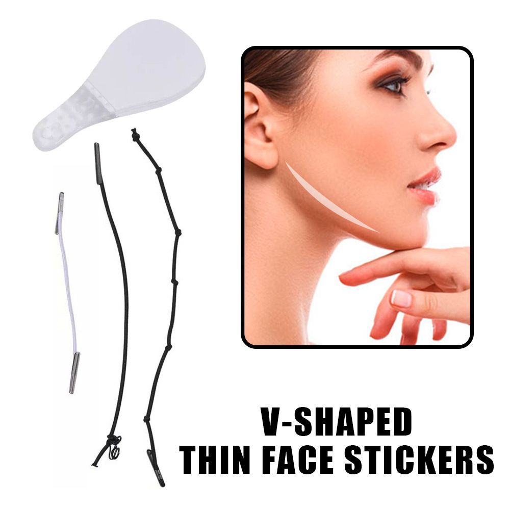 Face Lift Tape,40 Pcs Ultra-thin Invisible Face Tape with Lifting Ropes view 5