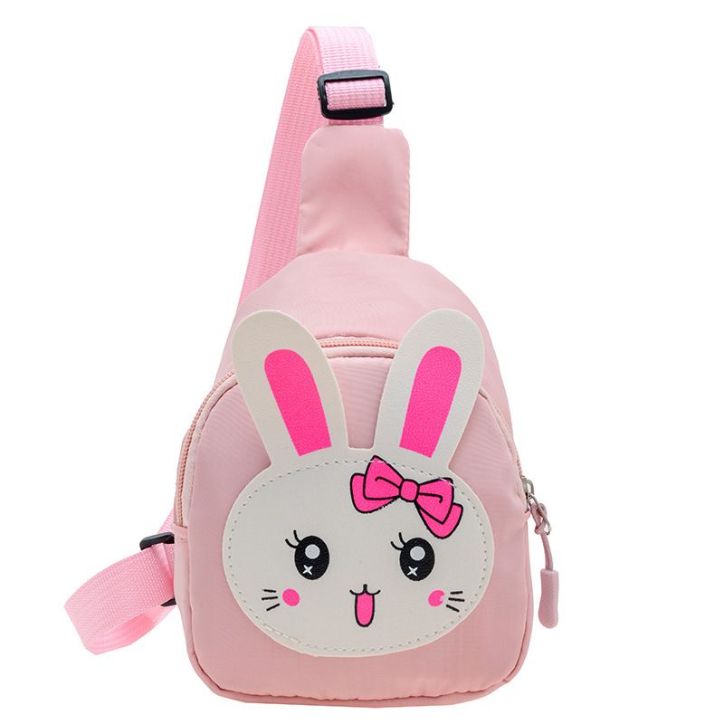 Pink Sling Backpack, Small Backpack for Girls, Kawaii Bag, Lightweight Canvas view 2