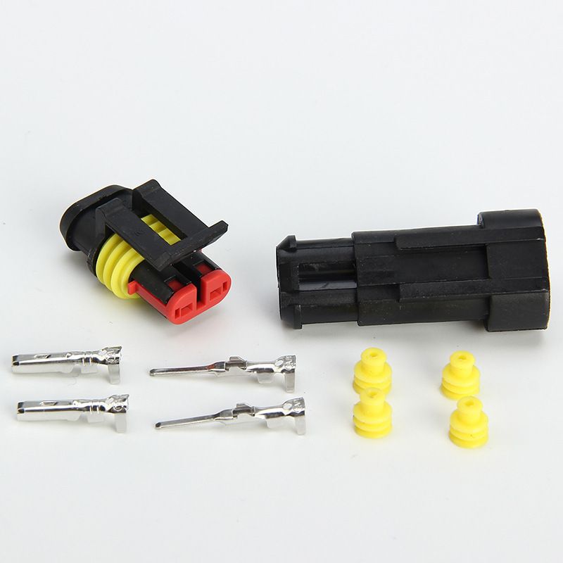 2 wire connectors automotive Connector car water proof waterproof wire view 2