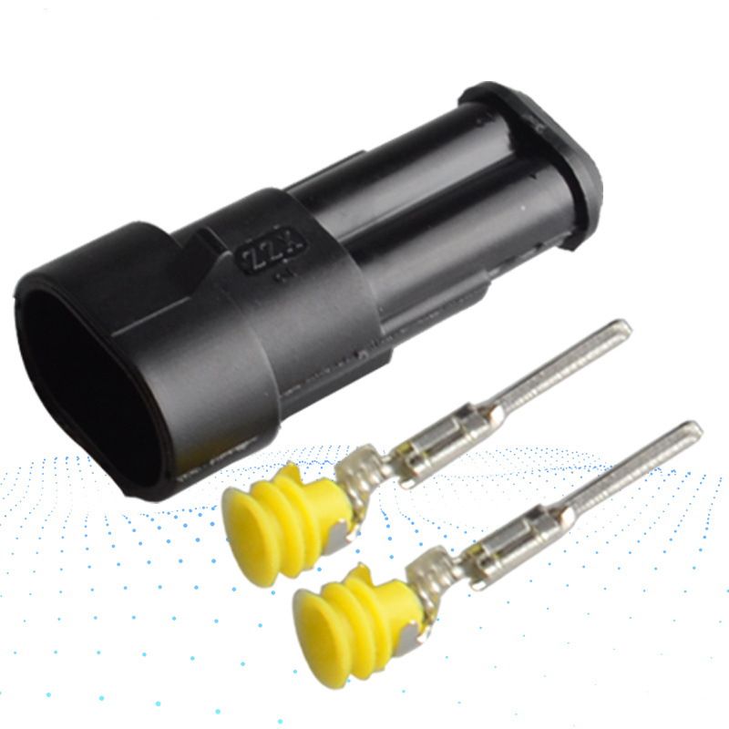 2 wire connectors automotive Connector car water proof waterproof wire view 3