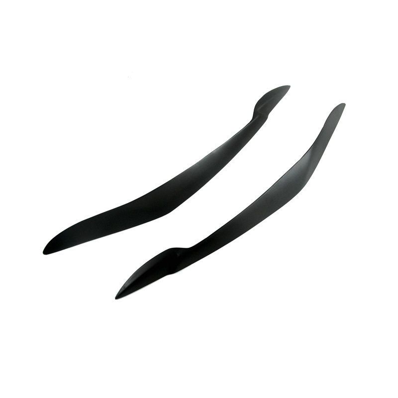 Headlight Eyebrow,1 Pair Headlight Eyebrow ABS Vehicle Eyelid Replacement for view 3