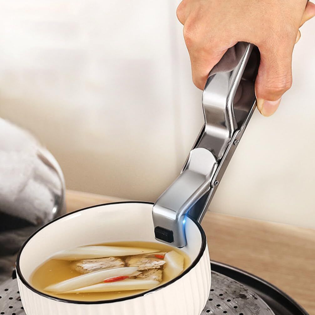 Gripper Stainless Steel Bowls Clips Anti-scalding Plate Lifter Hot Pot Pan view 8