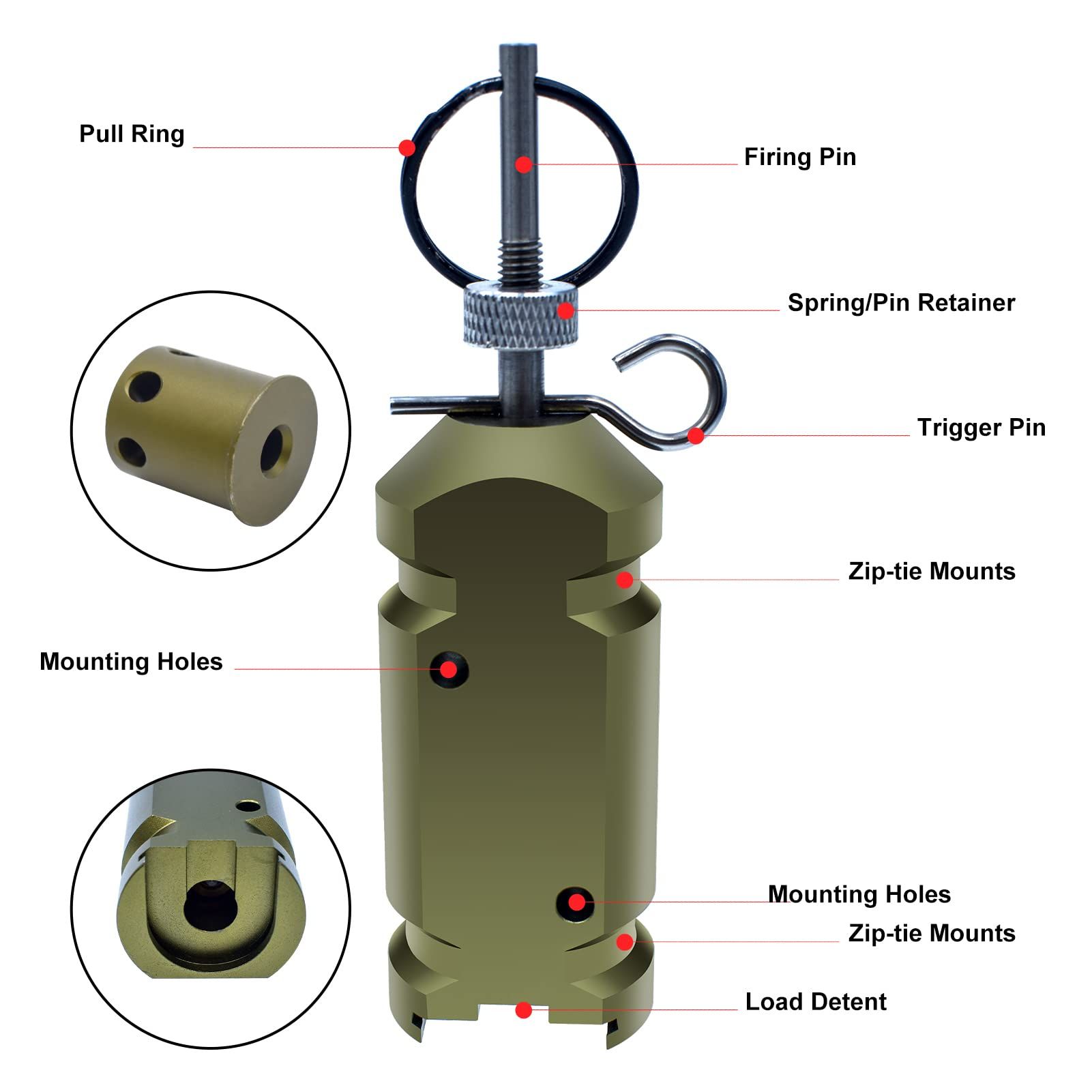 Camping Perimeter Trip Wire Alarm Device Gauge Accessories Warning Security view 3