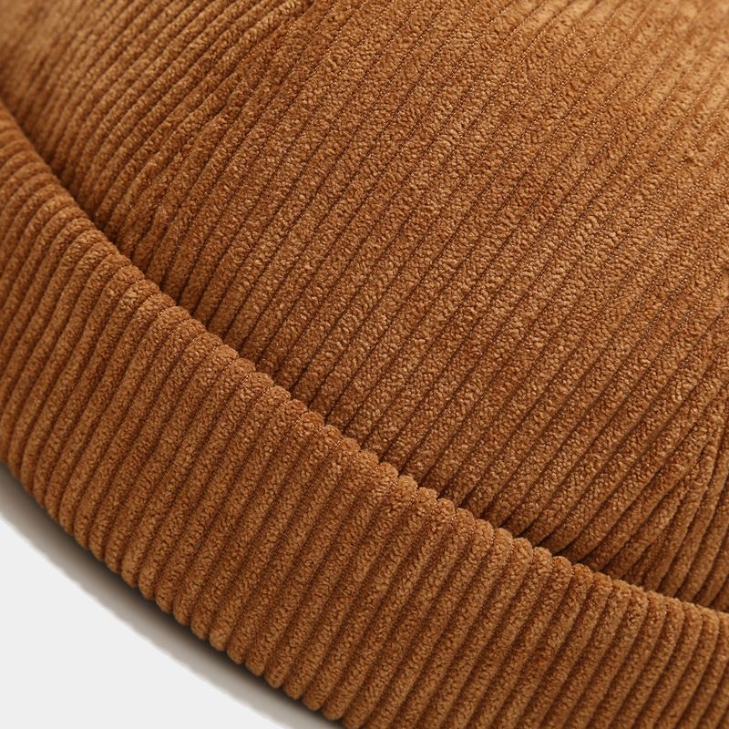 Unisex Solid Color Vintage Rolled Cuff Hat No Harbour Hats Street Outdoors view 7
