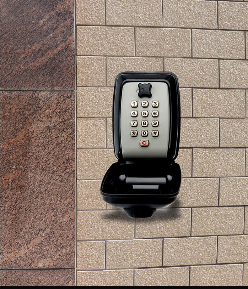 Wall Mounted Lock Box – Punch Button Key Lock Box for House Keys – Numeric view 10