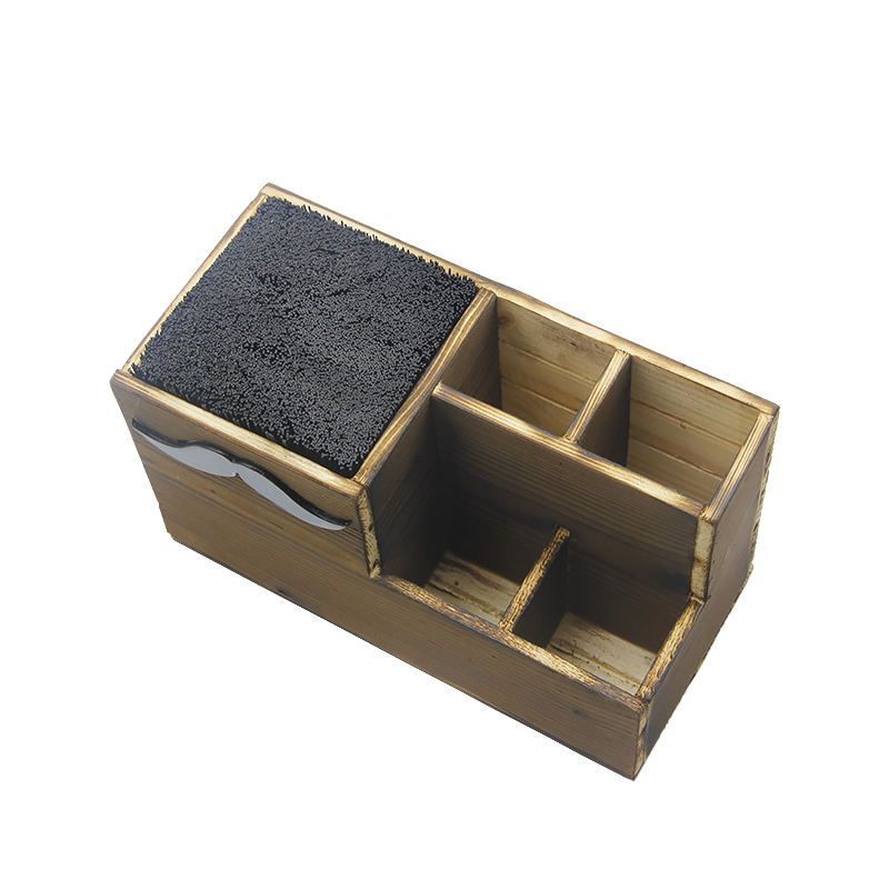 Hair Salon Shear Holder Hair Stylist Scissors Container Wood Hairdressing
