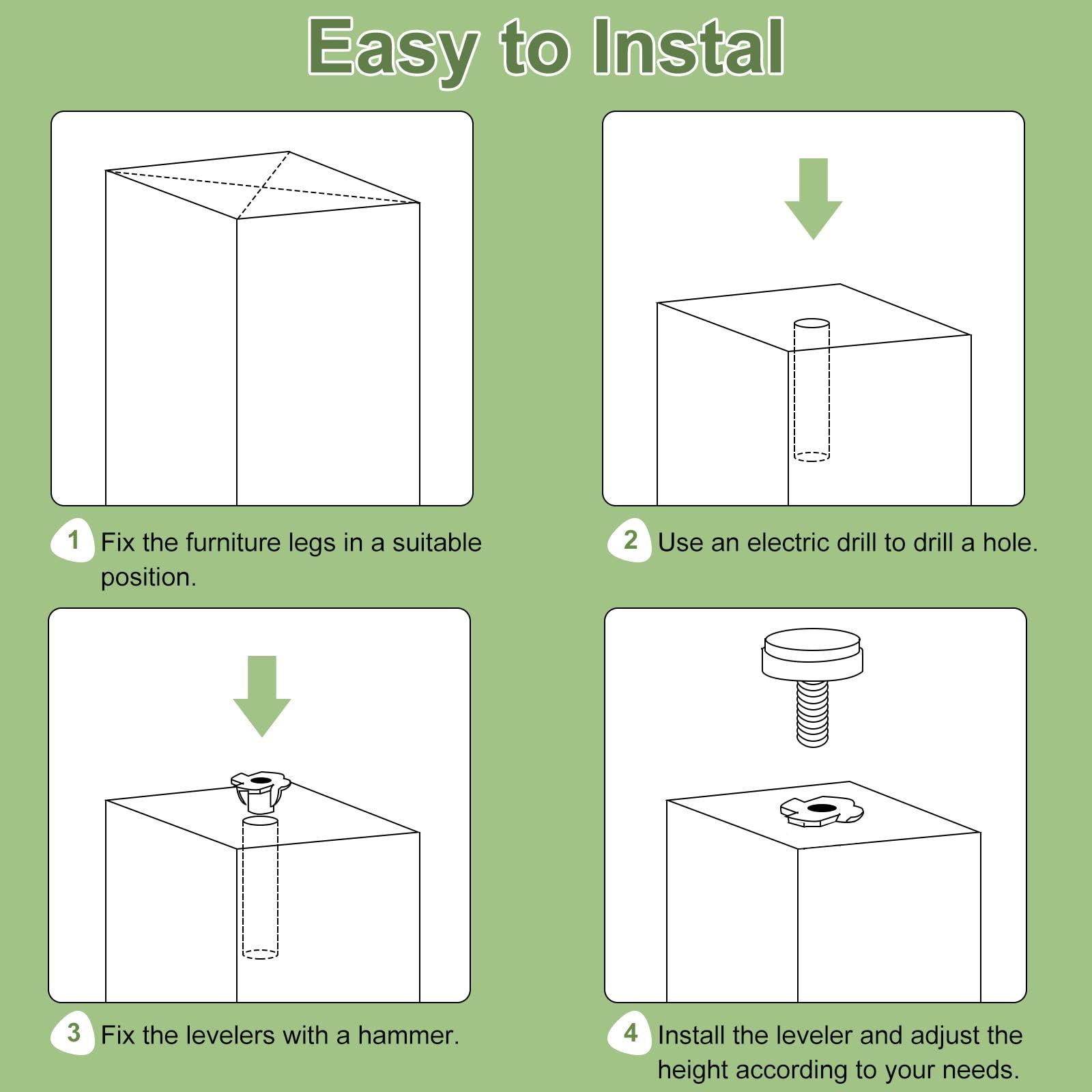 Adjustable Furniture Levelers view 7