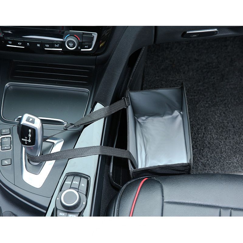 Hanging Car Trash Bag, Leakproof Car Trash Bin Hanging Collapsible Portable view 4