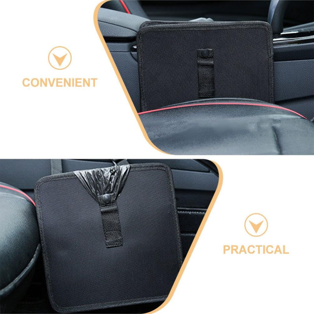 Hanging Car Trash Bag, Leakproof Car Trash Bin Hanging Collapsible Portable view 7
