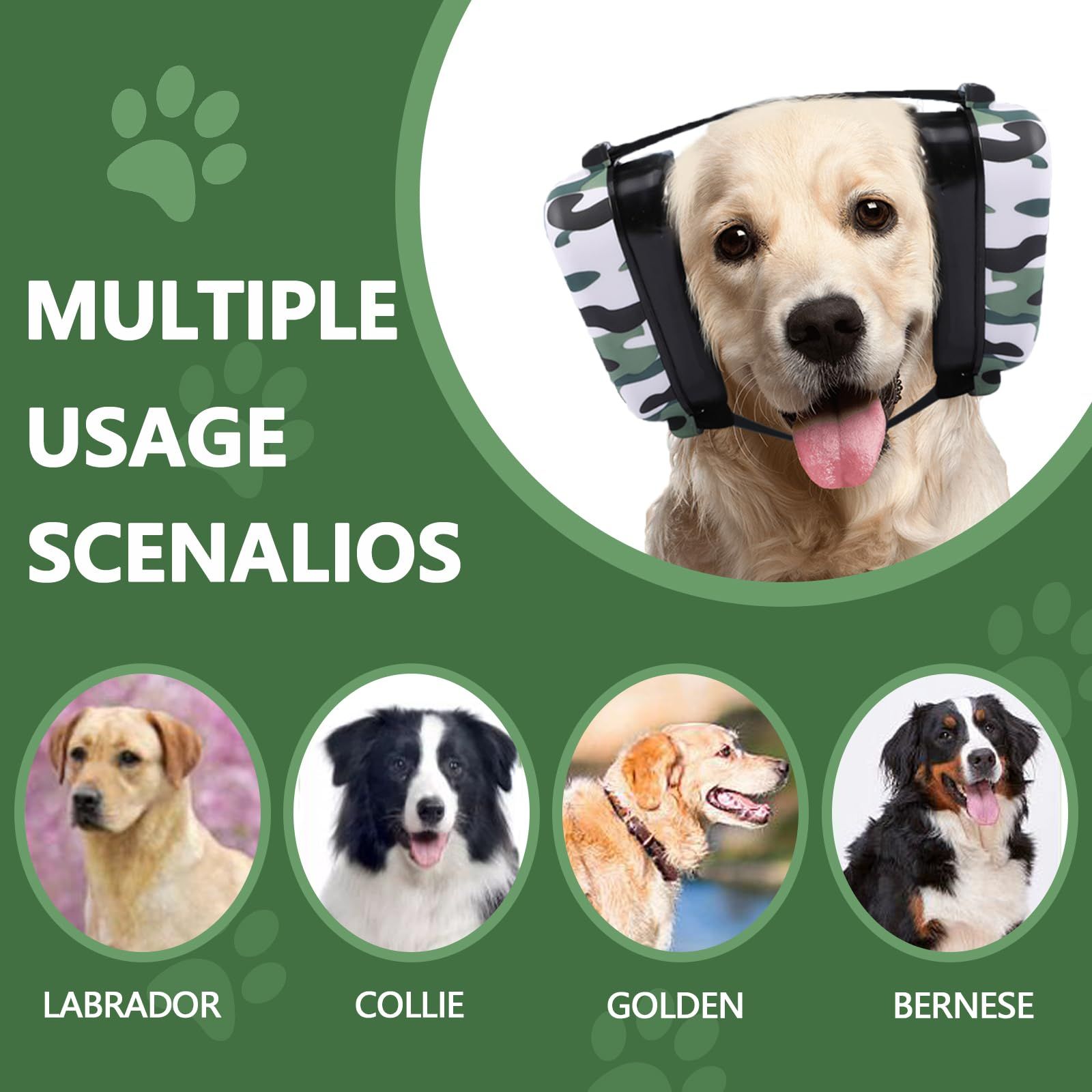 Dog Ear Muffs Noise Protection Adjustable Dog Earmuffs Ear Protection for Dogs view 10