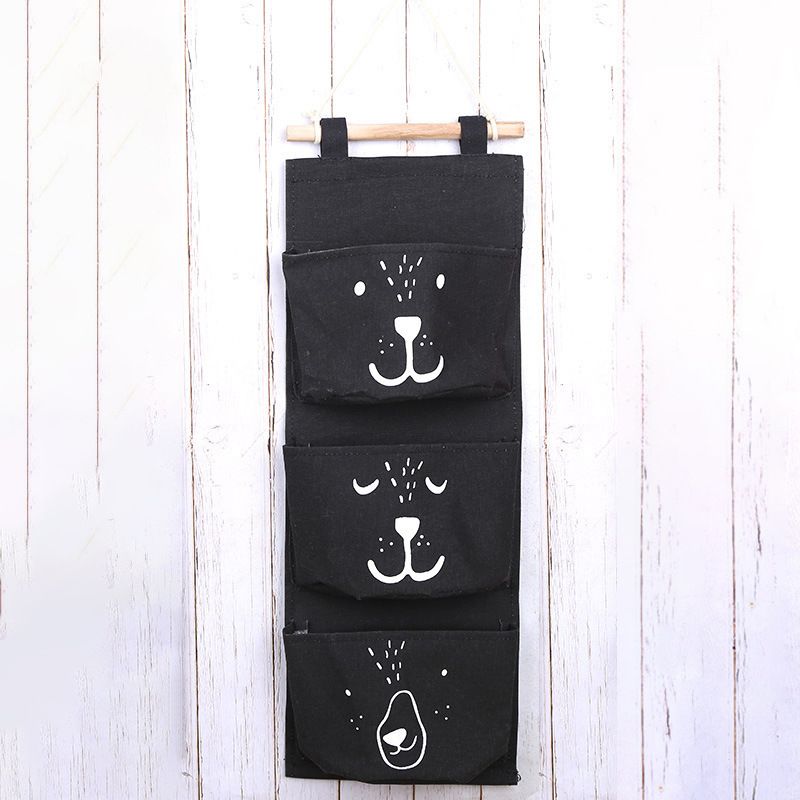 Large Wall Hanging Organizer with 3 Storage Pockets-Space saver for Playroom view 4