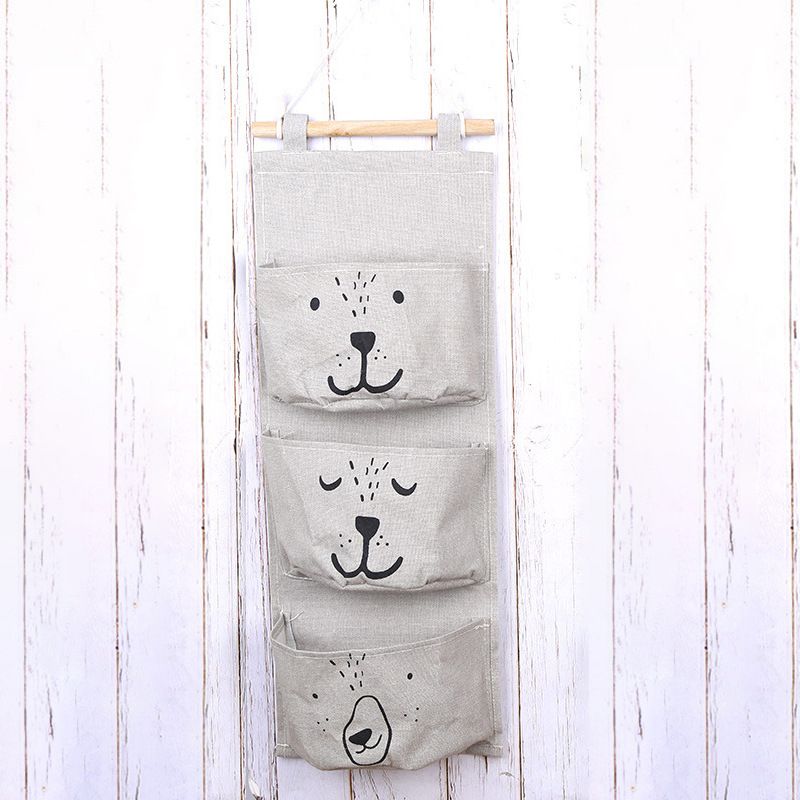 Large Wall Hanging Organizer with 3 Storage Pockets-Space saver for Playroom view 8