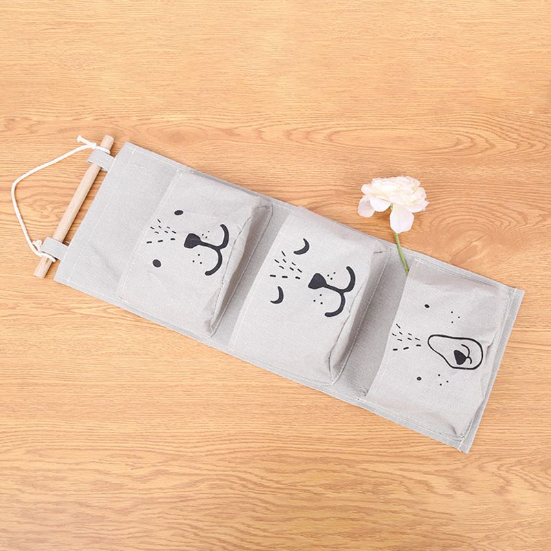Large Wall Hanging Organizer with 3 Storage Pockets-Space saver for Playroom view 10