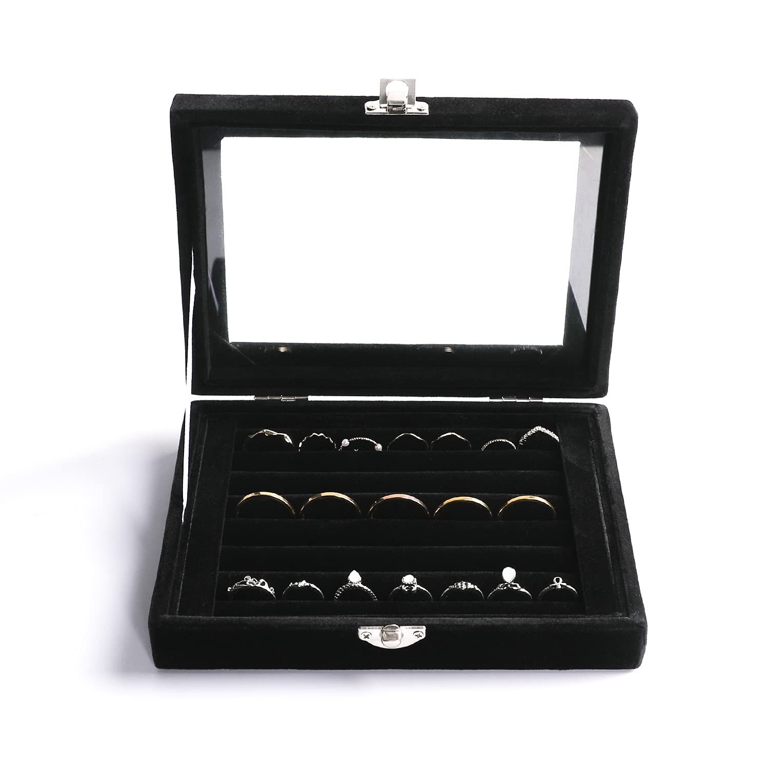 Earring Organizer Tray with Clear Lid view 2