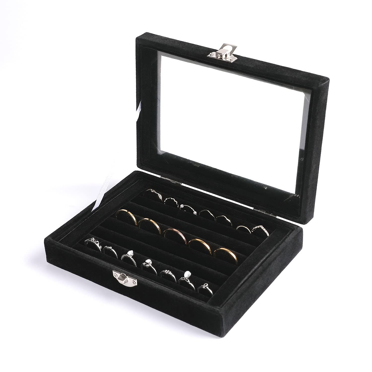 Earring Organizer Tray with Clear Lid view 4