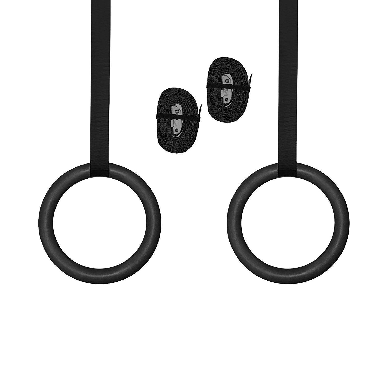 Gymnastic Rings, Exercise Olympic Rings with Adjustable Straps, Steel Buckles view 2
