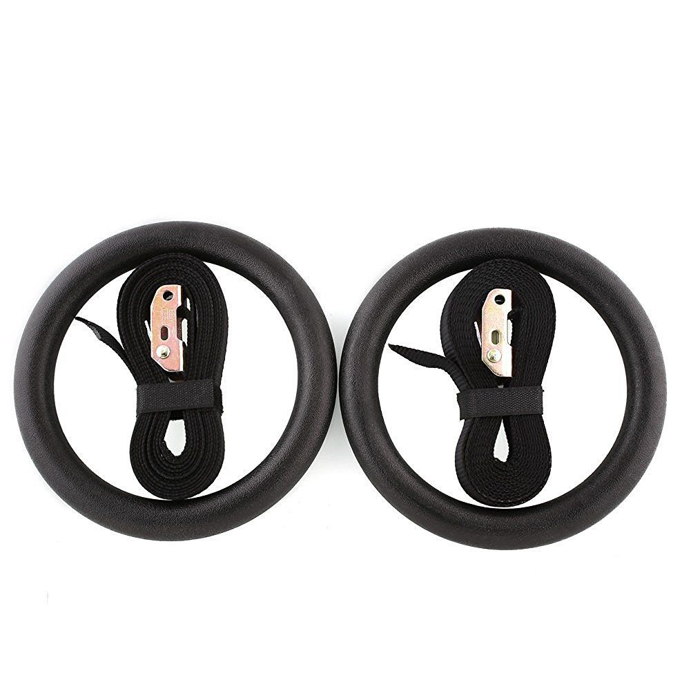 Gymnastic Rings, Exercise Olympic Rings with Adjustable Straps, Steel Buckles view 7