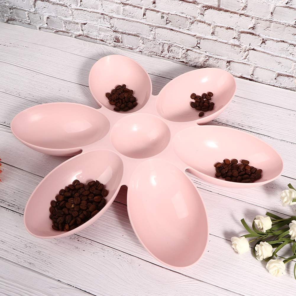 Cat Water Bowl Multiple Case Food Feeder Water Feeding Bowl Six Petals Plastic view 10