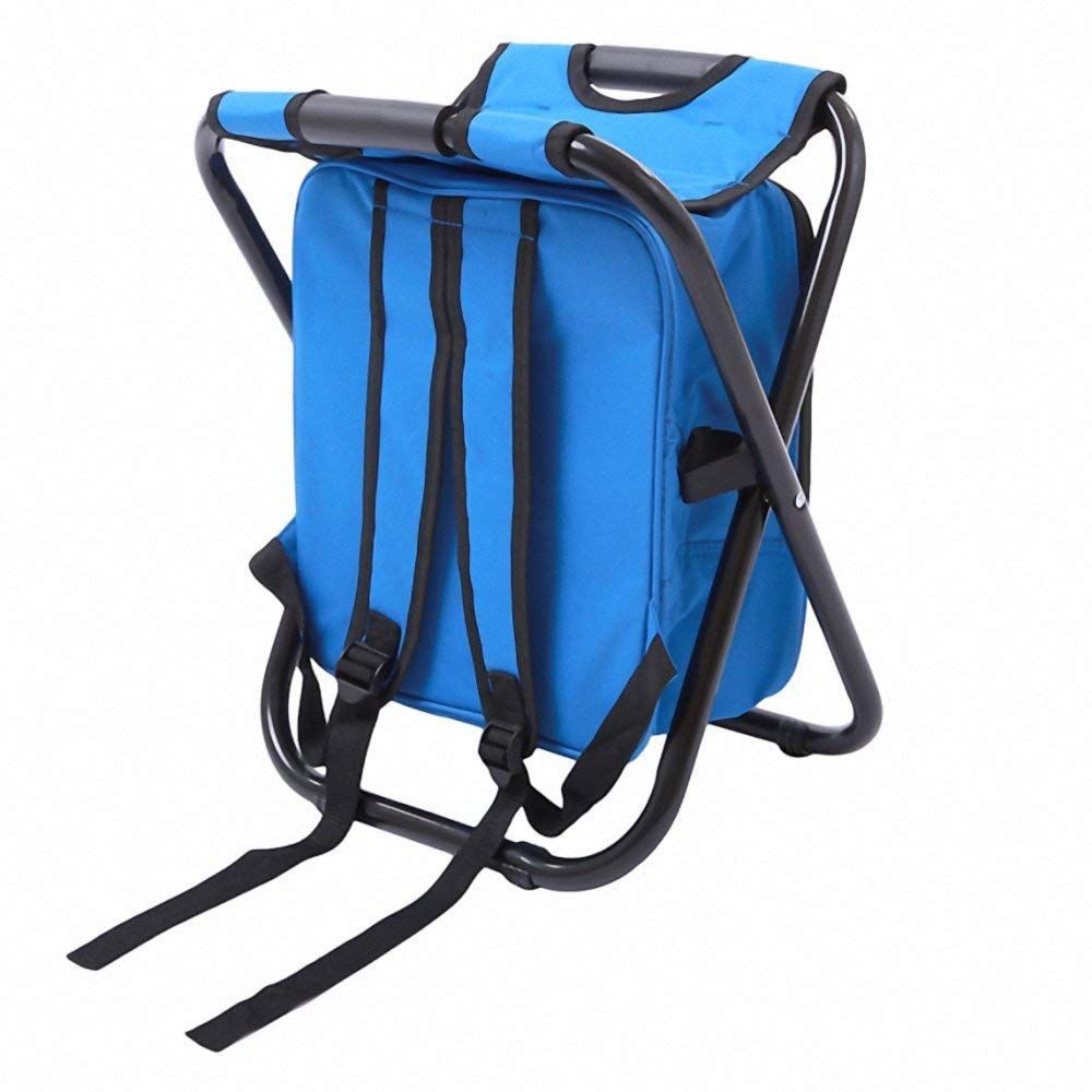 Backpack Chair Foleable Camping Fishing Stool with Cooler Insulated Bags view 6