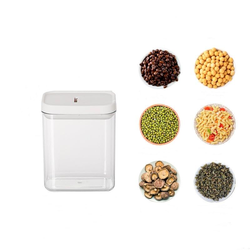 Food Storage Kitchen Storage Sealed Canned Grain Storage Box Transparent view 9