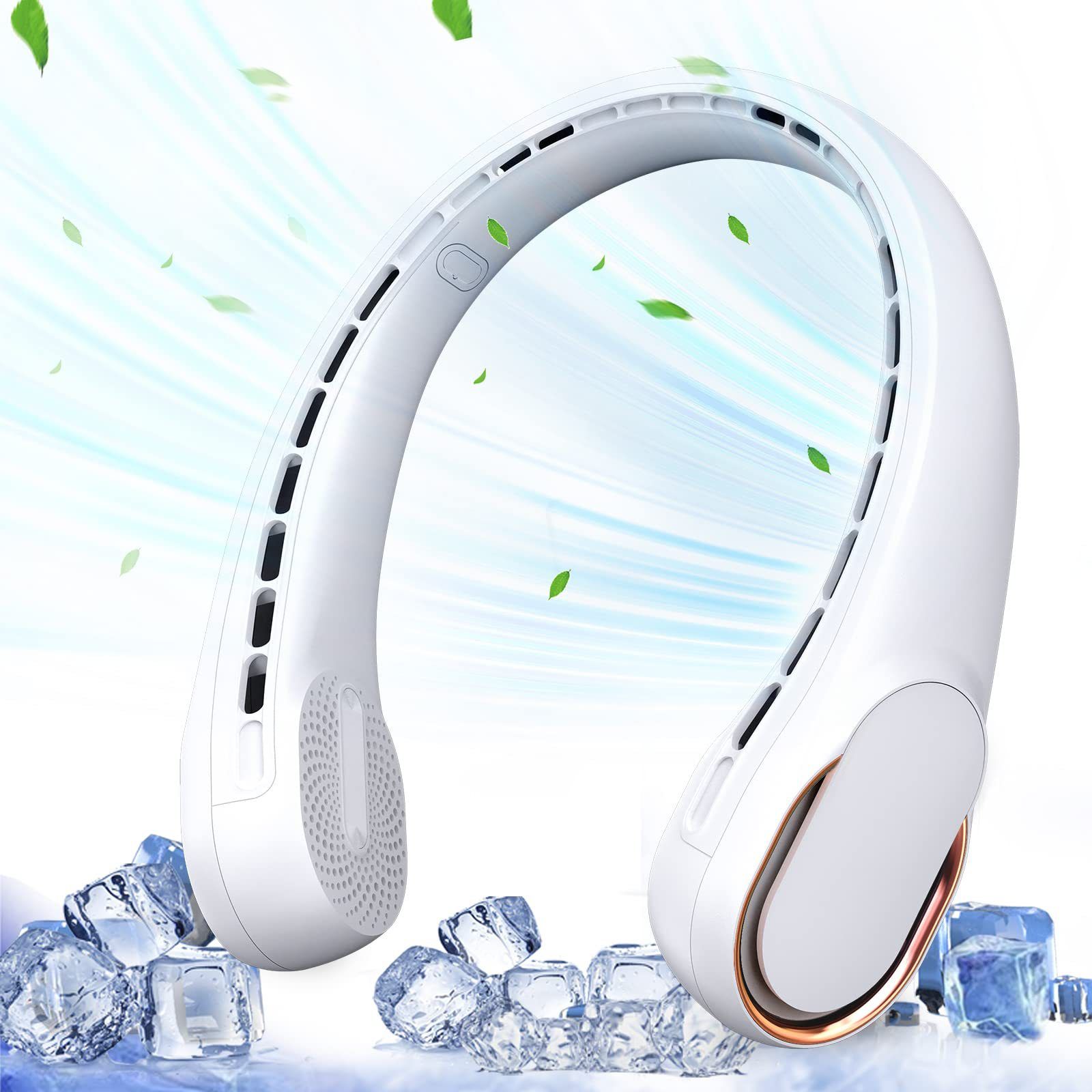 Portable Neck Fan, Bladeless Neck Fan,Battery Operated Neck Fan,Faster view 3