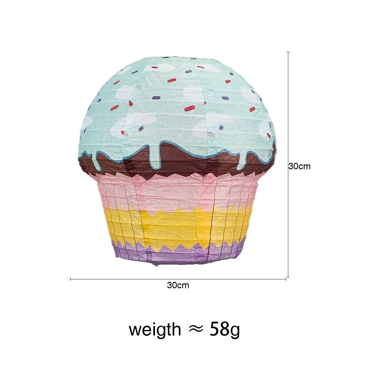 Cupcake Party Decoration Cupcake Paper Lanterns Donut Hanging Lanterns Ice view 7