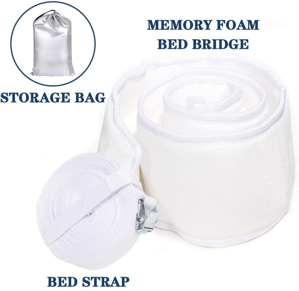 Thicken Memory Bed Gap Filler Adjustable Bed Bridge Mattress Connector with view 6