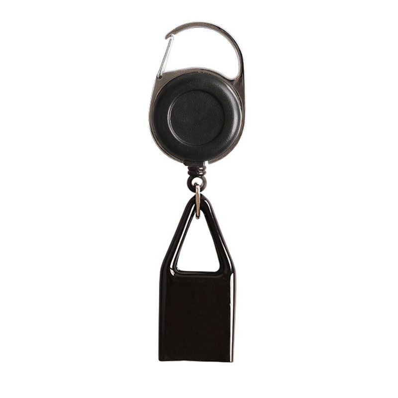 Black Retractable Lighter Leash For Men and Women Retractable Lighter Clip view 2