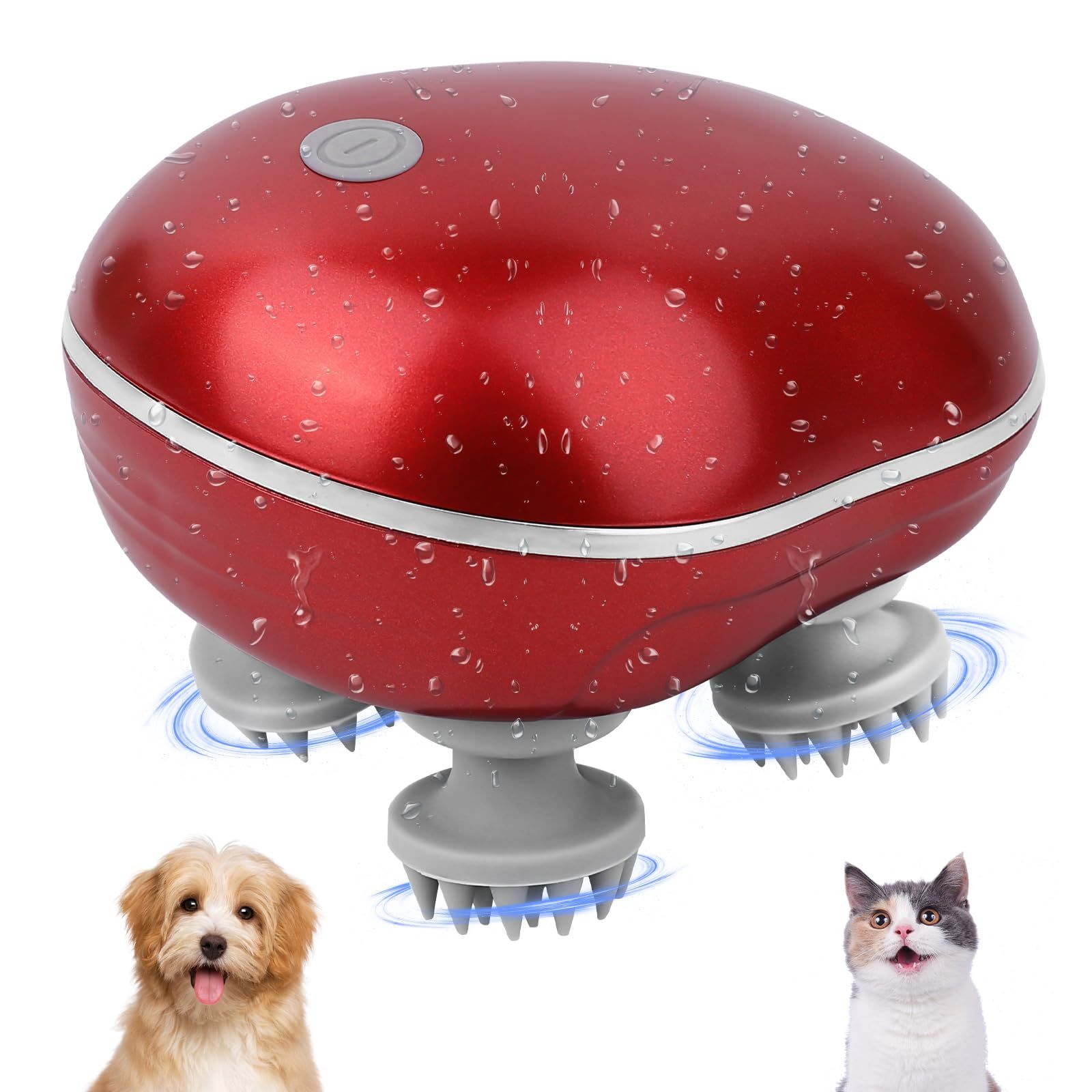 Cat Massager, Electric Pet Massager for Indoor Cats and Dogs with 4 Rotatable view 2