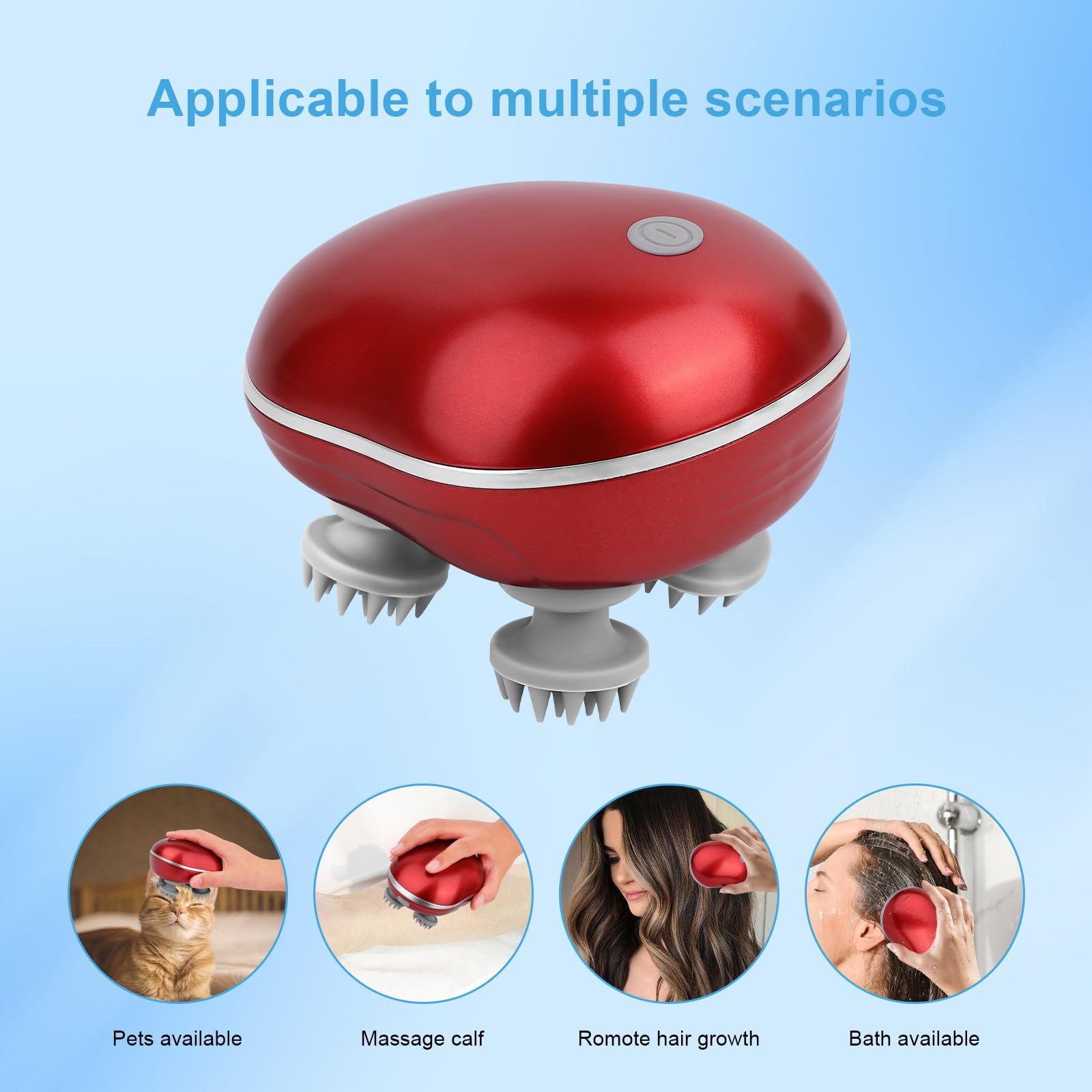 Cat Massager, Electric Pet Massager for Indoor Cats and Dogs with 4 Rotatable view 6
