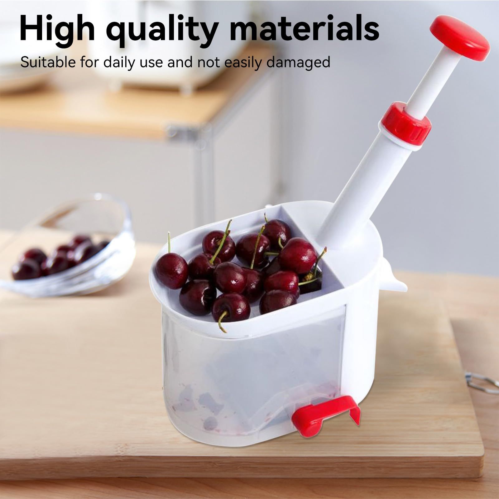 Cherry Pitter with Stone Catcher Container view 6