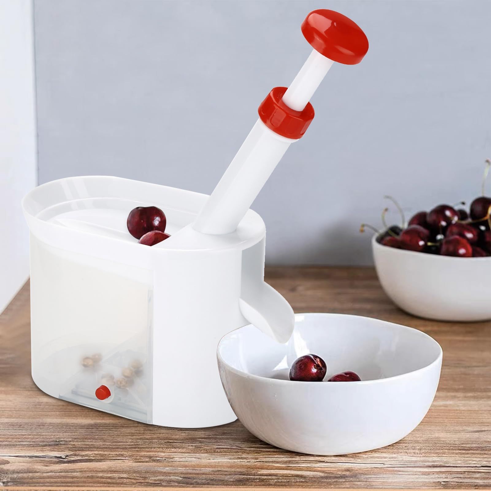Cherry Pitter with Stone Catcher Container view 10