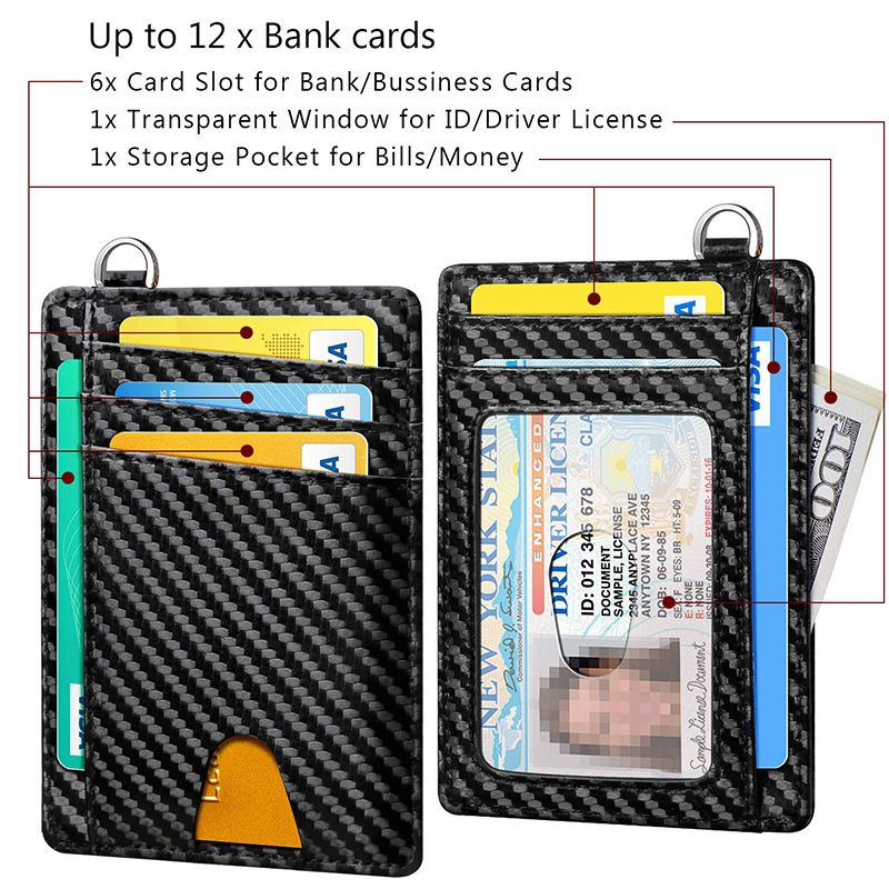 Slim Minimalist Wallet, Front Pocket Wallets,Credit Card Holder for Men & view 7