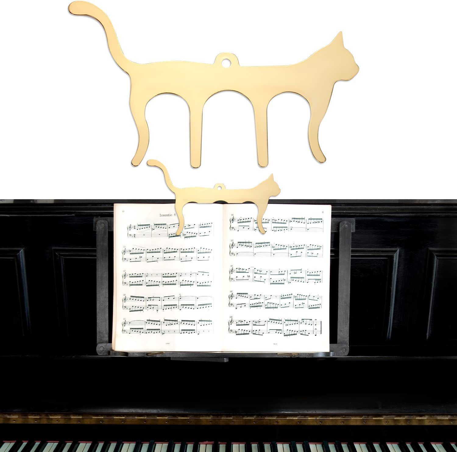Metal Music Book Clips Sheet Music Page Holder Clips for Sheet Music Stands view 2