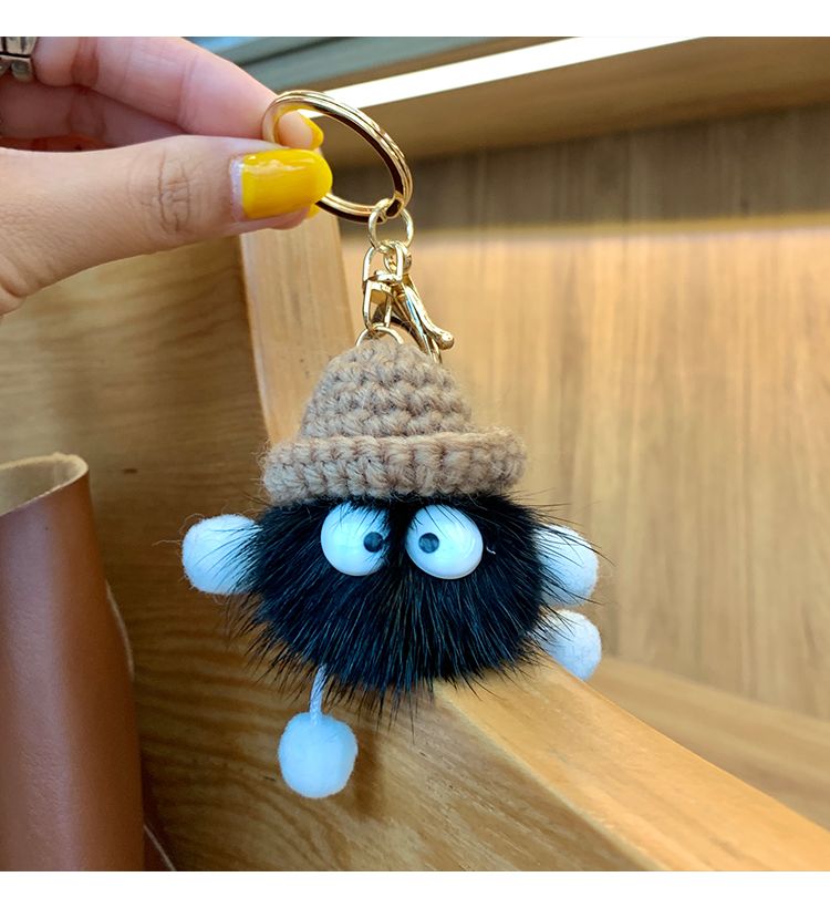 Small Briquette Figures Keychain Pendant Animal Doll Fluffy Key Chain Car view 8
