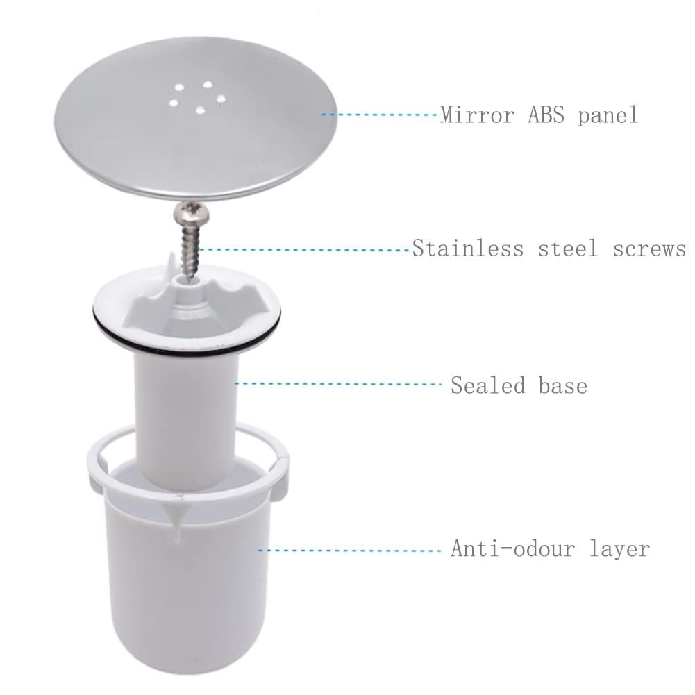 Shower Drain Cover, Shower Waste Trap Cover Plug Hole Cover Shower Trap Cover view 4