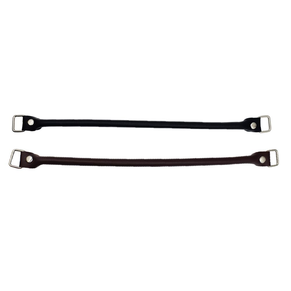 2Pcs Genuine Leather Bag Handles 38cm Purse Straps with Clasp Cowhide Leather view 8