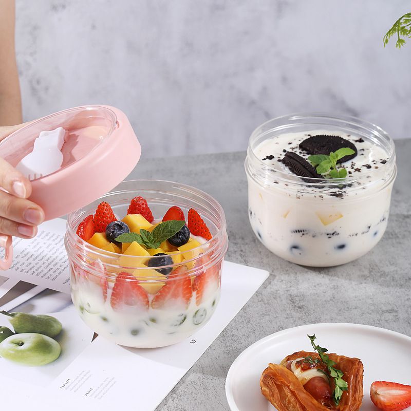 2 Pcs Overnight Oats Container with Lids and Spoons view 9