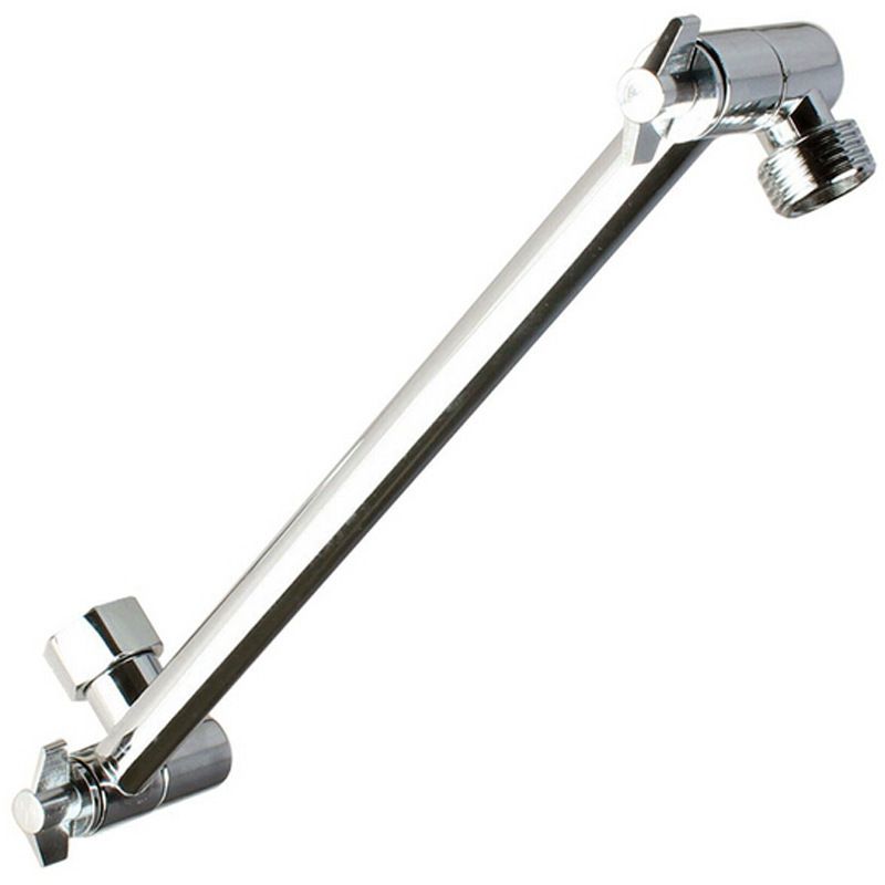 11 Inch Extra Long Adjustable Shower Head Extension Arm With Locking Set Screw