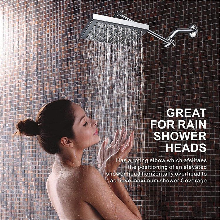 11 Inch Extra Long Adjustable Shower Head Extension Arm With Locking Set Screw view 9