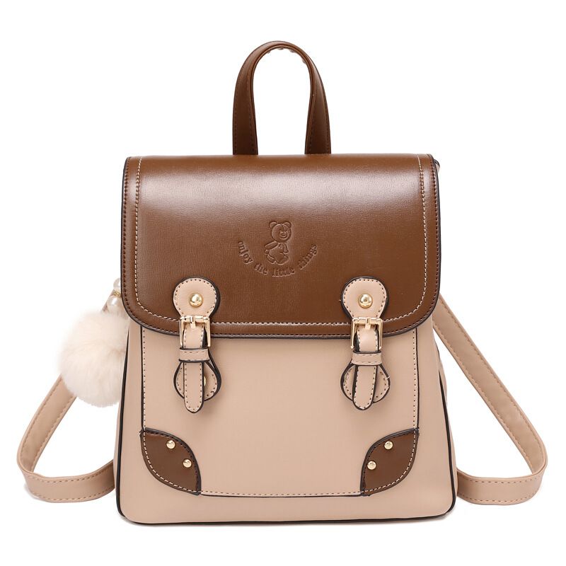 Backpack Purse For Women Cute Fashion Leather Backpack Japanese Style Handbag view 2