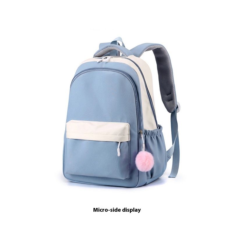 Large Capacity Nylon Backpack with Bear Doll for Women Casual Water-Resistant view 9